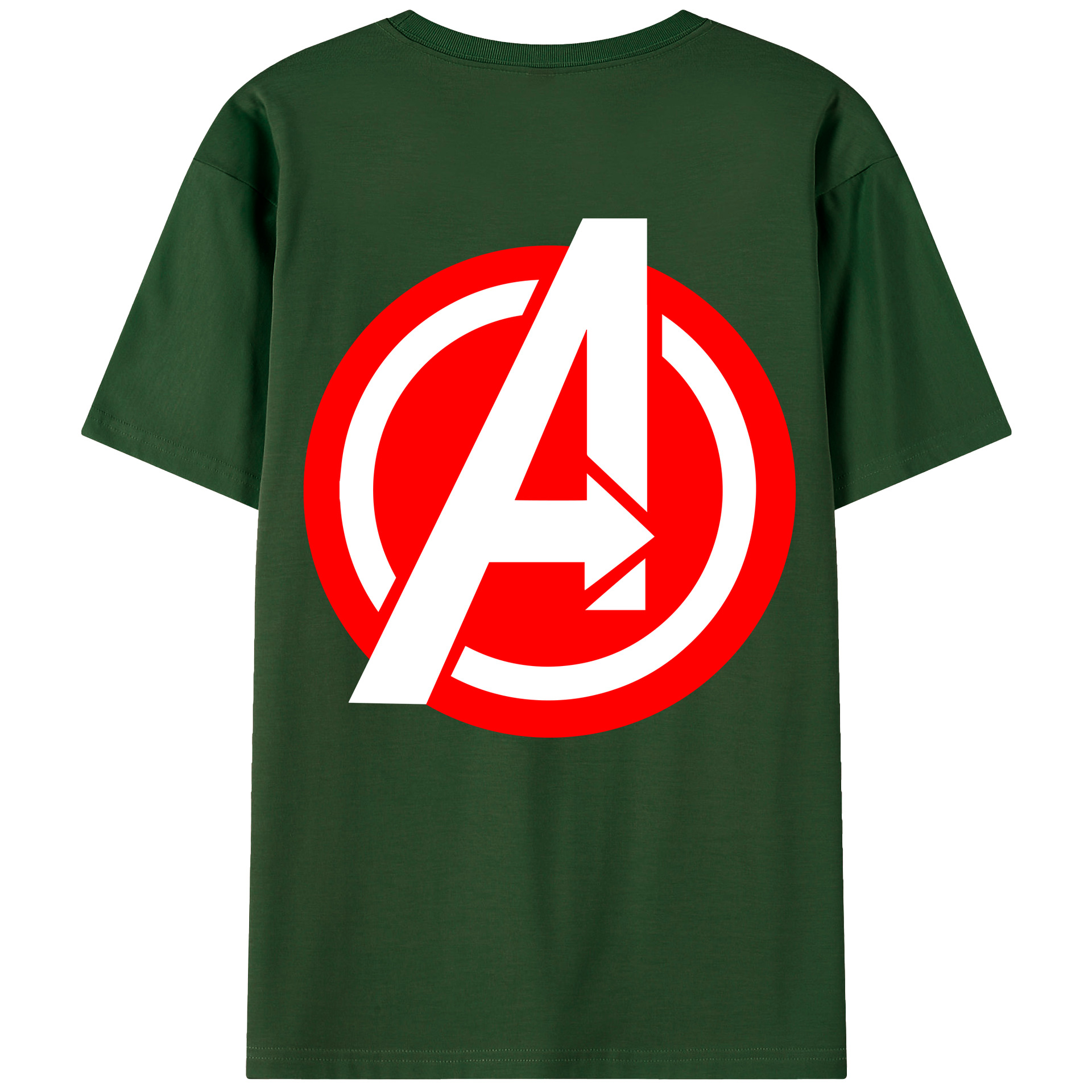 （画像用） アベンジャーズ The Avengers 綿100％半袖Tシャツ（背面プリント）
